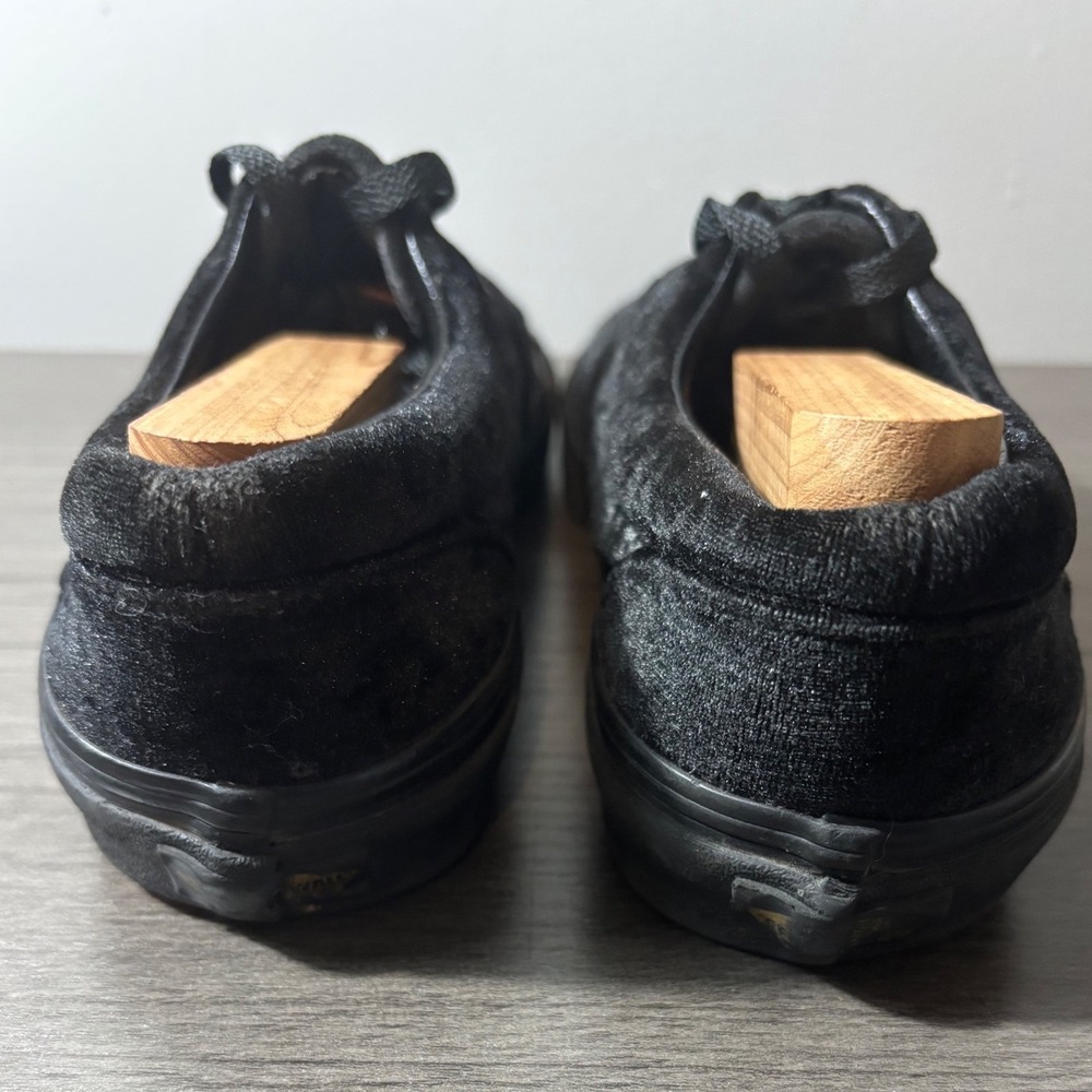 Vans Era Black Velvet Lo Pro Skate Sneaker Size M7.5 W9 Fairy Gothcore - Picture 5 of 8